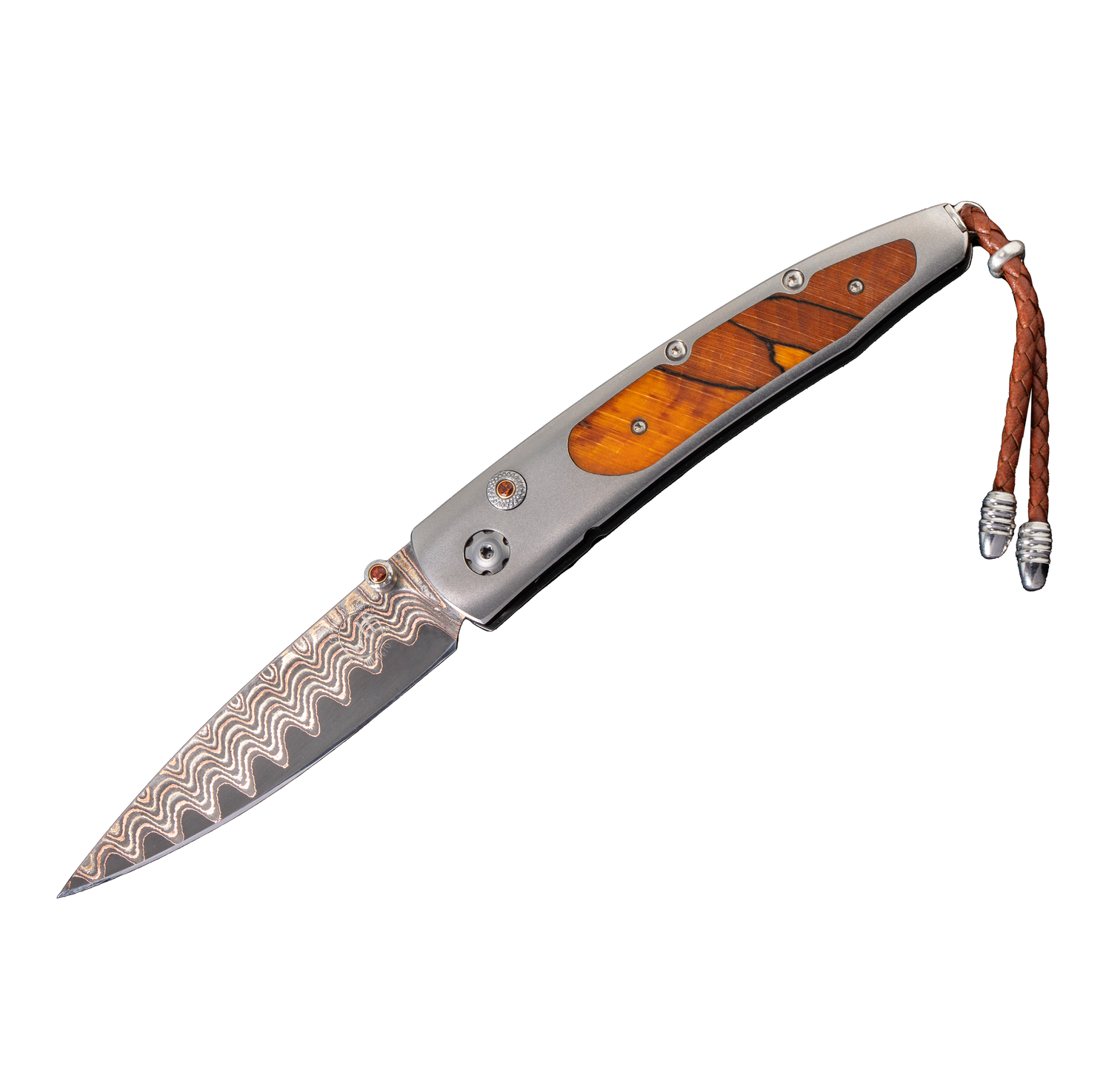 William Henry Beech Wood and Titanium Pocket Knife